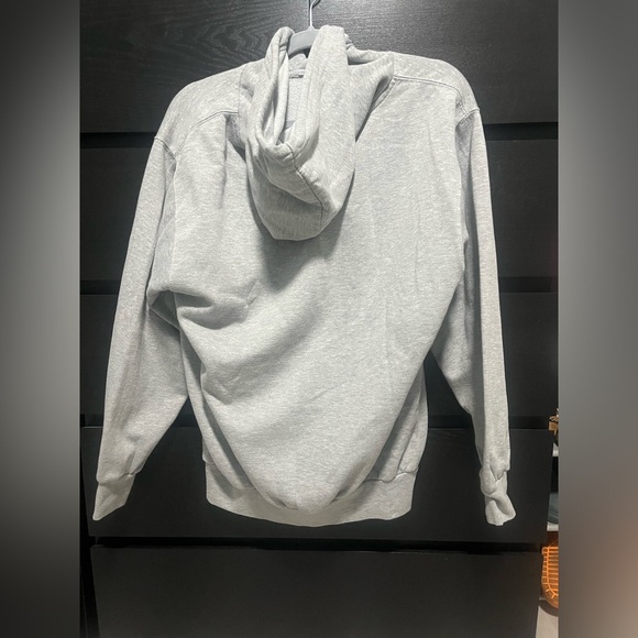 Men’s gray Long Beach Island hoodie - Picture 2 of 3